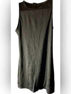 Black Athletic Activewear Shorts Romper Size M Back Zip Racerback